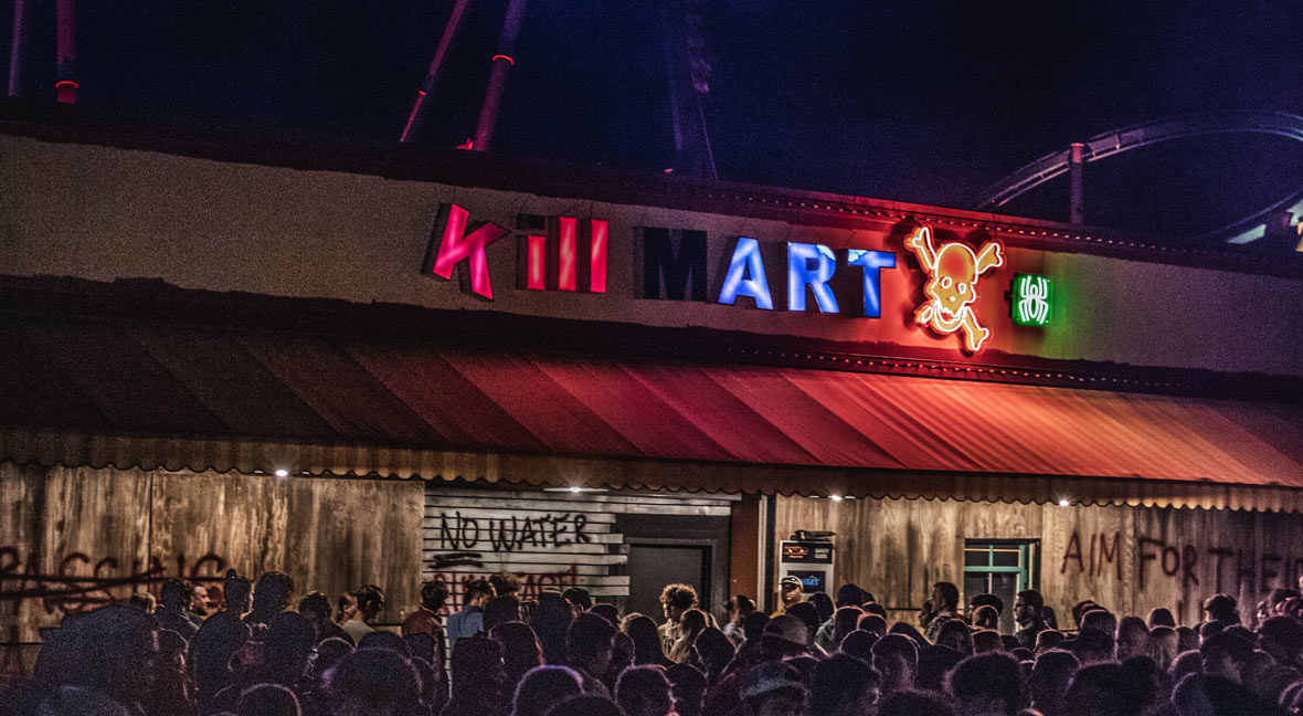 Kill Mart, one of the haunted houses at Kings Island's Halloween event